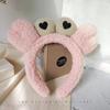 Estilo coreano pequena flor faixa de cabelo lavar cara bonito pelúcia flor headband mickey faixa de cabelo dos desenhos animados pressionado cartão de cabelo headwear para meninas