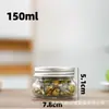 Frasco sellado de aluminio con tapa redonda cuadrada 150-1000 botella de miel botella de vidrio crema guiling para ungüentos crema de pera de otoño botella vacía