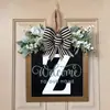 Nuevo Producto Transfronterizo 26 Letras Inglesas Personalizado Decoración Puerta Principal Arreglo Colgante para Puerta Accesorios Adornos Artesanales de Madera
