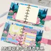 Nuevo Álbum de Tarjetas de Hojas Sueltas M5 para Niña Lotus Beauty, Bloc de Notas de Aspecto Elegante, Hebilla Magnética Desmontable, Diario Lindo para Estudiante