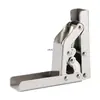 Bisagra de 90 Grados sin Ranura Soporte para Puerta de Gabinete Herraje Puerta abatible Bisagra plegable Panel de Puerta con Amortiguador sin Agujero Hidráulico