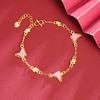 Nuevo Pulsera de Oro Arena Estilo Chino Vietnamita Pulsera de Mariposa Color Esmalte Lujo Ligero Joyería Inicial sin Color Estilo Chino para Mujer