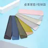 Bolsa de Almacenamiento Portátil Bolsa de Cuero para Lápices Bolsa Sencilla para Bolígrafos Estuche Grueso Hecho a Mano Creativo para Lápices Estuche Delgado para Lápices para Niños y Niñas