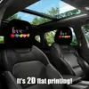 Funda para reposacabezas de coche con patrón de texto, funda para almohada de coche, funda de asiento a prueba de polvo, se puede personalizar con tu propio diseño como funda para reposacabezas y cuello