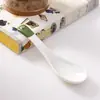 Cuchara de Cerámica Pintada a Mano para el Hogar Hotel Comedor Cuchara de Té Cuchara para Sopa Vajilla Esmaltada Debajo