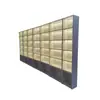 Estantería Minimalista Personalizada para Librería y Biblioteca, Gabinete de Rejilla Combinado para Oficina Comercial, Estante de Almacenamiento de Pie para Libros y Documentos