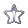 Pinza de pelo grande de 4 cm con forma de estrella de cinco puntas y color goteando, para niña enérgica, pelo suelto, clip BB, pasador dulce y lindo, femenino
