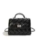 Bolso de mujer transfronterizo 2026 primavera-verano nuevo estilo bolso de mano pequeño inspirado en Chanel, moderno bolso de hombro y bandolera con cadena acolchada