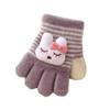 Guantes de bebé para niños y niñas, guantes de bebé de cinco dedos para niños y niños pequeños, otoño e invierno, cálidos, anticongelantes, dibujos animados lindos
