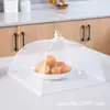 Fabricantes de Yiwu simples quadrado doméstico grande dobrável anti-mosca gaze tampa de prato tampa de comida tampa de comida