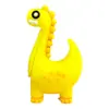 Atacado transfronteiriço de série de dinossauros de borracha macia de PVC, figuras 3D, pontas e tampas de caneta de papelaria divertidas para estudantes