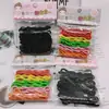 Versátiles Ligas Negras para el Cabello, Alta Elasticidad y Bandas Elásticas Duraderas, Suministro al por Mayor para Tiendas de 2 Yuanes, Puestos Callejeros y Mercados Nocturnos