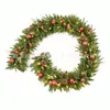 Corona Navideña para Colgar en la Puerta 180/270cm Decoraciones Artificiales Árbol de Navidad Ratán Adornos Colgantes Diseño de Escena Puerta