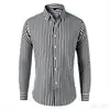 Amazon Camisa de Botones Color Natural Elástica en Cuatro Direcciones para Hombre Manga Larga Color Sólido Moda Transfronteriza para Hombre Ajuste Delgado Casual de Negocios Gratis