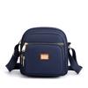 Bolsa pequena de mudança simples de cor sólida, mini mochila pequena, carteira de negócios, bolsa de telefone de nylon, bolsa de ombro transversal
