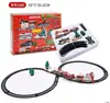 Venda quente transfronteiriça brinquedos infantis Natal carro de trilho elétrico trem luz música comércio exterior pequeno trem presente de feriado
