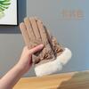 Luvas de Esqui Femininas Inverno Quentes Luvas Touch Screen com forro de fleece de algodão e espessamento Ciclismo Resistente ao Frio à Prova de Vento Luvas para Exterior