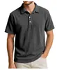 Camiseta Polo de Manga Corta con Media Cremallera 2026 para Hombre Primavera y Verano Holgada Casual Color Sólido Superior Marca de Moda Ropa para Hombre Transpirable