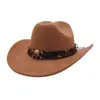 Aliexpress Amazon Wish Sombrero de Ala Ancha para Hombre y Mujer Lana Sombrero de Copa de Una Línea Sombrero de Jazz Sombrero de Vaquero Yzd083