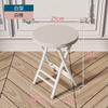Respaldo de Silla Plegable Silla de Comedor para el Hogar Portátil Silla para Dormitorio Universitario Balcón Ocio Taburete Plegable Ahorrador de Espacio Taburete Redondo