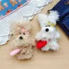 Juguete Colgante de Peluche de Perro Original Elegante, Perro Doodle de Pelo Rizado Juguete de Moda, Accesorio de Mochila Cultural Creativo para Estudiantes