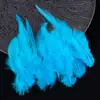 Venta Directa de Fábrica de Puntas de Plumas Blancas Cortas Materiales para Manualidades DIY Accesorios para Atrapasueños Juguetes para Mascotas Palo Atrapagatos Decoraciones