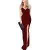 Y9355 2027 Verano Transfronterizo Nuevo Moda Femenina Europea y Americana Vestido Sexy con Lentejuelas y Abertura