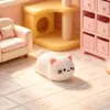 Figurita de Animal Gatito Lindo Realista Dibujos Animados Accesorio de Decoración Gatito Acostado Adorno de Escritorio