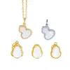 Puzuo retenção de cor forte ouro brilhante 24K acessórios diy cravejados com diamantes pingente de cabaça madrepérola branca material de berloque para pulseira feminina