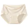 Panty de seda helada estilo chino para mujer, cintura media-alta, 10A antibacteriano, transpirable, entrepierna de seda extendida, nuevo modelo 2026, talla grande