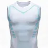 Chaleco Deportivo para Hombre Secado Rápido Transpirable Absorbe la Humedad Absorbe el Sudor Fitness Running Entrenamiento Ajustado Sin Mangas de Seda de Leche