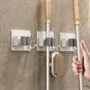 Clip para colgar la mopa en la pared Gancho sin perforaciones Soporte para escoba Estante de almacenamiento para balcón y baño Artefacto de almacenamiento para baño