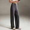 Pantalones de pierna ancha para yoga de camino al trabajo para mujer, cintura alta, control de abdomen, moldeadores, adelgazantes, suaves, amigables con la piel, para deportes al aire libre, pantalones de pierna recta para mujer