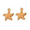 Múltiplos Estilos de Acessórios para Joias em Aço Inoxidável 304, Banhado a Ouro Real Pingentes de Animal Vazado Dupla Face, Concha, Estrela do Mar, Peixe