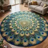 Nueva alfombra floral transfronteriza para sala de estar, alfombrilla de cristal para dormitorio junto a la cama, alfombrilla para pies TEMU más vendida con etiquetado y dropshipping
