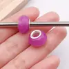 1 Serie Púrpura Resina Rayas de Fideos Agujero Grande Cuentas DIY Pulsera de Cuentas Pulsera Accesorios de Joyería Paquete de Materiales