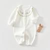 Outono e inverno novo macacão de bebê recém-nascido khai roupa de escalada masculino e feminino khafu algodão puro sem costura primavera e outono