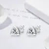 Pendientes Triangulares de Plata de Ley S925 para Mujer 2025 Nuevo Estilo Circonita Brillante Nicho Lujo Ligero Gama Alta Geométricos