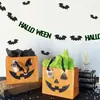 Nuevas Decoraciones Fluorescentes de Halloween: Adornos Colgantes de Murciélago Luminosos, Banderines Espirales de Fantasma para Fiestas de Halloween