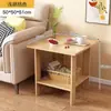Mesa auxiliar pequeña económica para sofá, mesa lateral para habitación de alquiler, estante de almacenamiento junto a la cama, mesa de centro simple nórdica, mesa de café para sala de estar del hogar