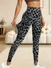 Calça de Yoga Cruzada Europeia e Americana Primavera e Verão Cintura Alta Levanta Bumbum Slim Fitness Bolso Lateral Leggings Esportivas Femininas em estoque