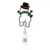 2026 Navidad Nueva Divertida Insignia con Pestaña para Tirar Vista Trasera Escalada Envío Regalos Forma Oficina Decoración Festiva Insignia