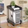 Soporte Móvil para Chasis de Torre de Computadora Estante de Colocación de Chasis Base Pequeña de Escritorio con Ruedas para Estante de Almacenamiento de Computadora