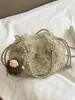Bolso de Lana de Cordero Shuai Mi Jia para Mujer 2026 Nuevo Moderno y Elegante Bolso de Hombro Versión Coreana Bolso Cruzado de Nicho de Moda