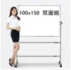 Soporte tipo móvil para pizarra blanca magnética grande de doble cara 70x 100 oficina móvil enseñanza hogar pizarra verde pizarra de escritura