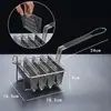 Cesta Frita em Formato de V para Tacos Mexicanos Talheres Criativos Suporte para Tacos Batata Frita Panqueca Tortilla Rack Prendedor Moldado