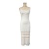 Vestido de punto bohemio para mujer europea y americana, vestido de verano para mujer de alta gama, corte entallado, vestido camisero para mujer pequeña, pura elegancia