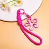 Llavero Transparente de Flor de Cerezo Colorido Correa para Teléfono Colgante DIY Verano Dopamina Bolso de Niñas Accesorio Antiperdida