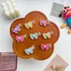 Presilha de Cabelo de Gota d'Água com Borboleta Desenho Animado para Crianças, Presilha Lateral para Franja, Elástico para Rabo de Cavalo, Acessório de Cabelo