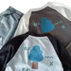 Camiseta Maibao para Meninos 2026 Outono Nova Estilo Coreano Infantil Estampa de Desenho Animado Raglan Manga Longa Top Roupa de Primavera para Meninos a